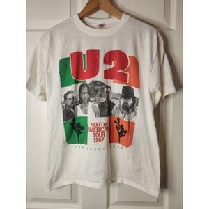 Vintage U2 North American Tour 1987 The Joshua Tree Tshirt 80's